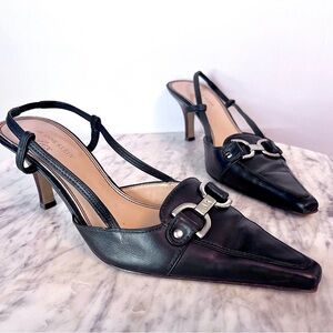 ANNE KLEIN iFLEX Margy Heels navy size 8 women’s